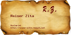 Reiser Zita névjegykártya