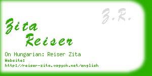 zita reiser business card